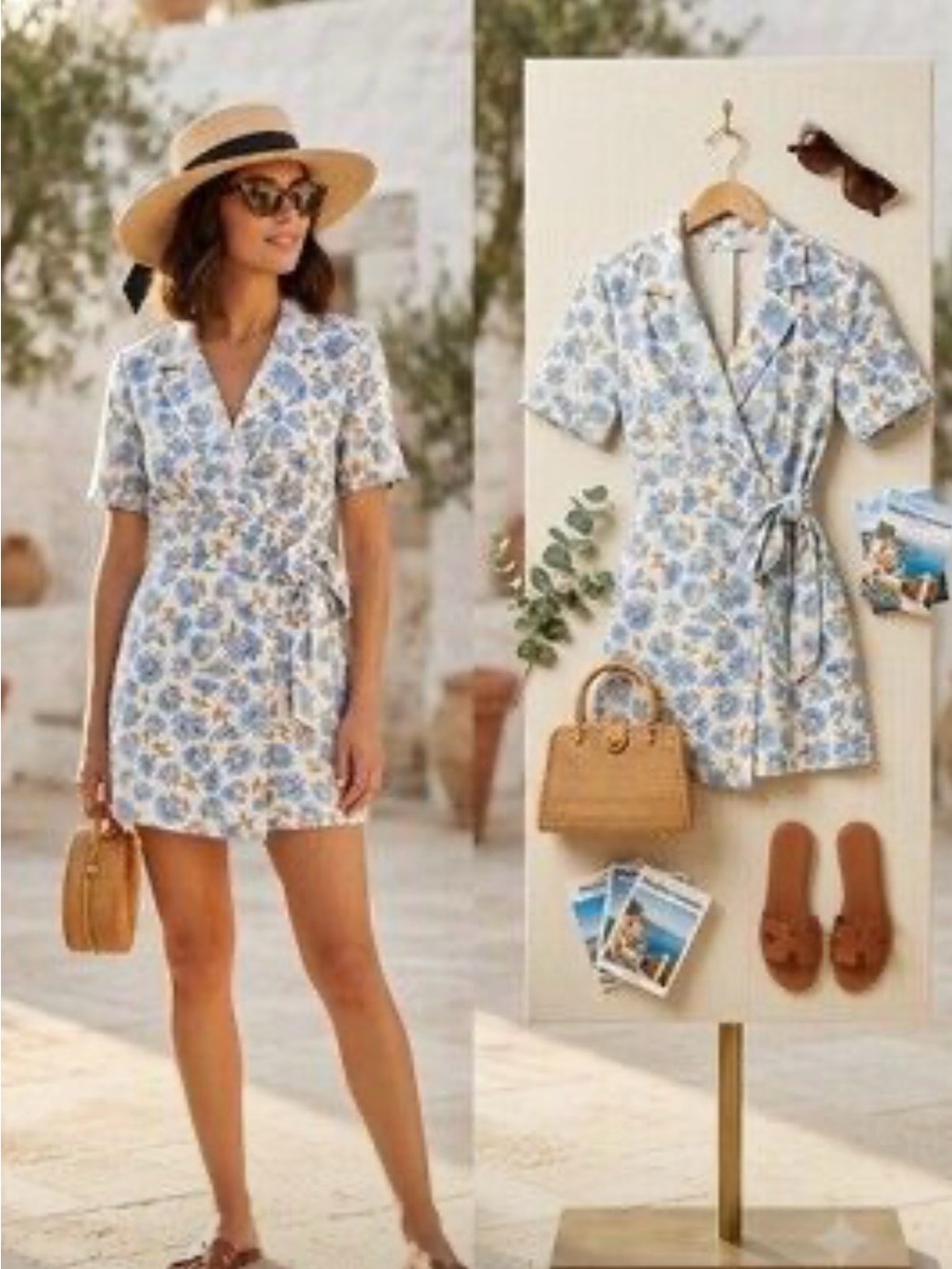 Zara Linen Romper Sz M